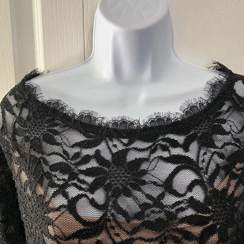 NWOT Black Lace Dress - Picture 4 of 5